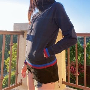 ❌ SOLD ❌ Navy J. Crew Zip-Up Sweater